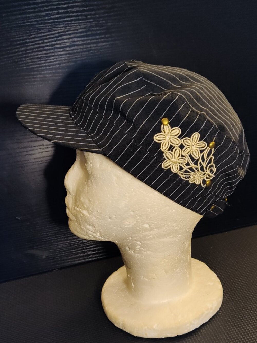 Fair Weather Accessories pinstripe cadet hat Cap NWT